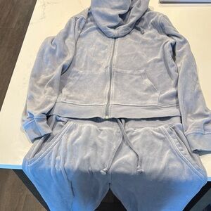 Light Blue Hoodie and Sweatpants Set